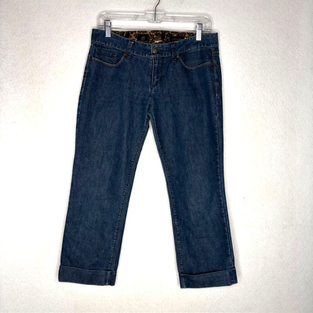 X2 Stella Cropped Cuffed Jeans Indie Sleaze Casual Chic Size 4